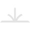 Ekena Millwork Richland Architectural Grade PVC Gable Bracket, 108"W x 54"H x 2"D x 6"F, 12/12 Pitch GBP108X54X0206RIC00 - alternate 4